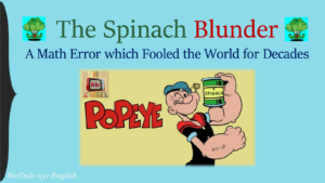 the spinach blunder